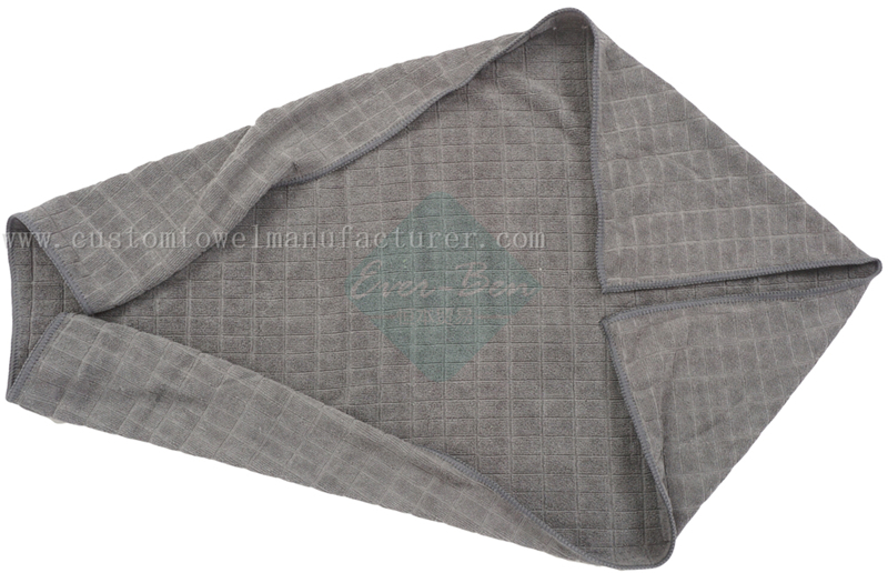 China Bulk Custom Grey cleaning rags bulk supplier for Holland Netherlands Brazil